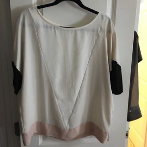 Loft color blocked oversized blouse